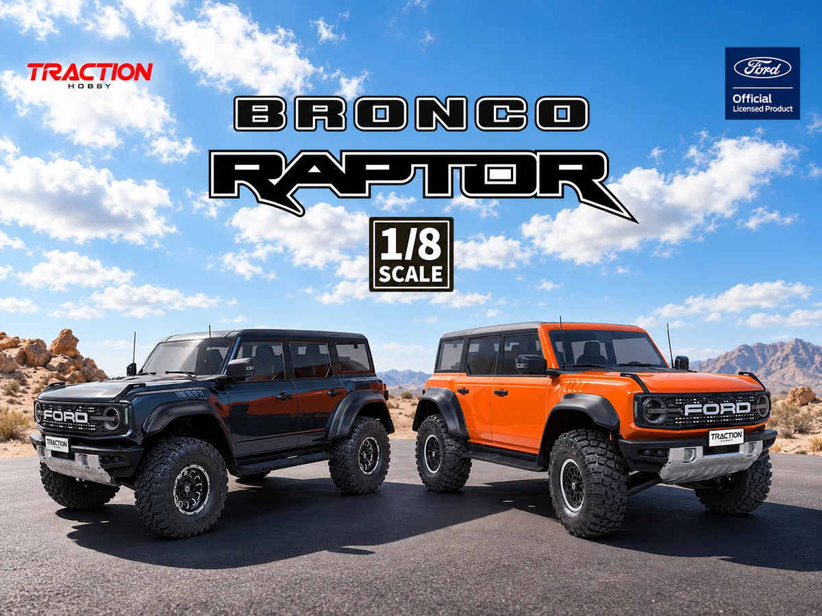 Traction Hobby 1/8 Ford Bronco Raptor Brushless RTR