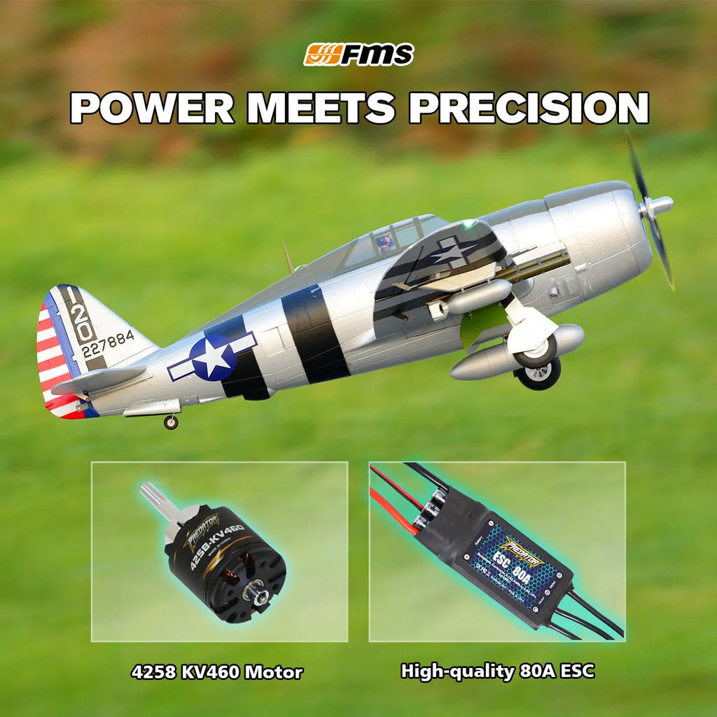 FMS 1500mm P-47 Thunderbolt Bonnie PNP w/o Reflex