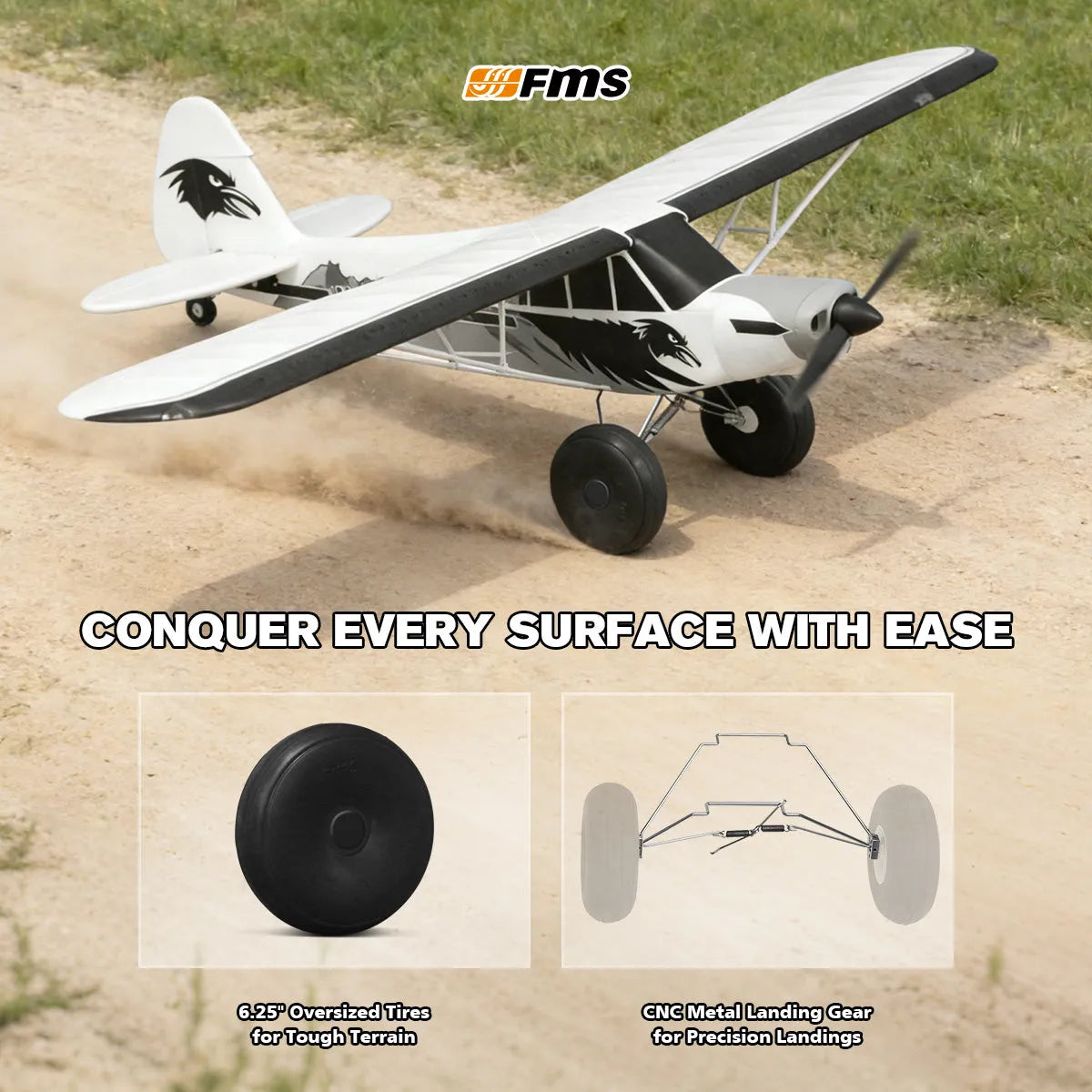 FMS 1700mm PA-18 Super Cub V2 RTF / PNP