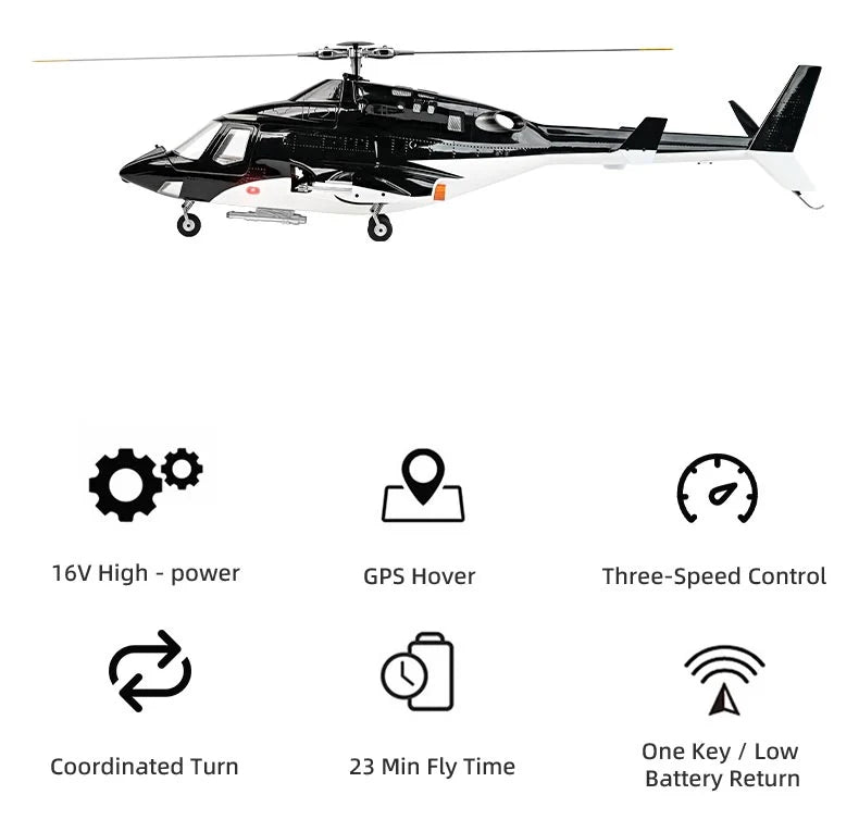 Flywing 470L Airwolf V3 Remote Control Helicopter - RTF