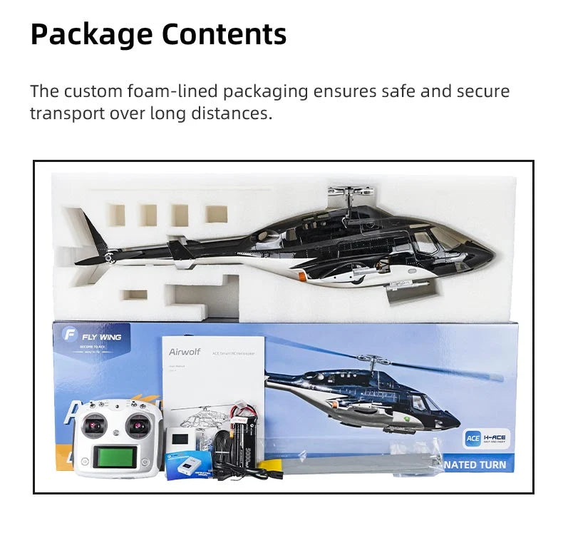 Flywing 470L Airwolf V3 Remote Control Helicopter - RTF