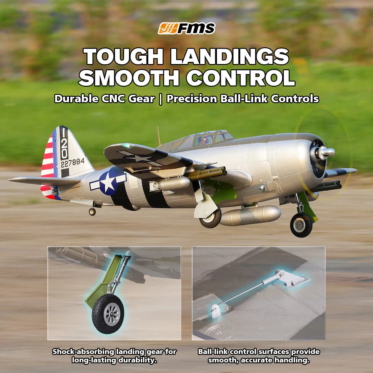 FMS 1500mm P-47 Thunderbolt Bonnie PNP w/o Reflex