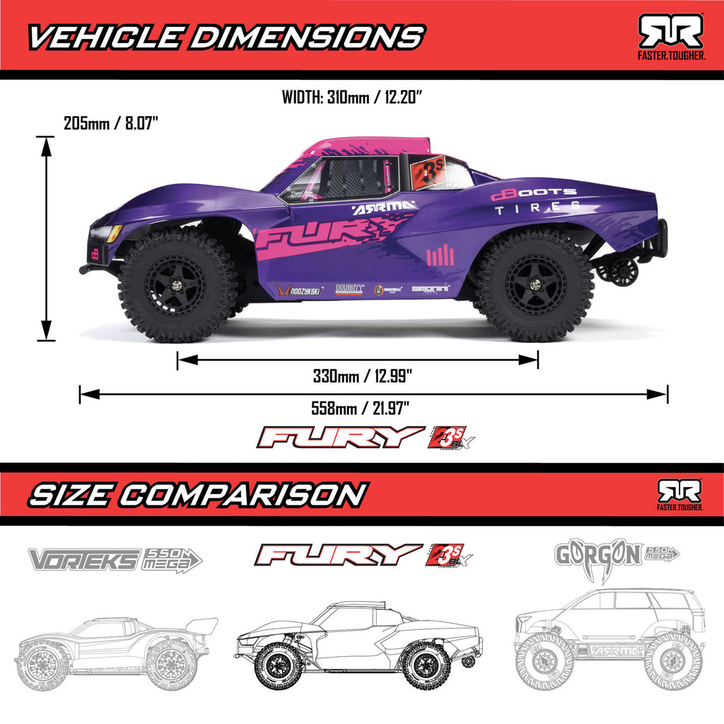 ARRMA 1/10 FURY 223S