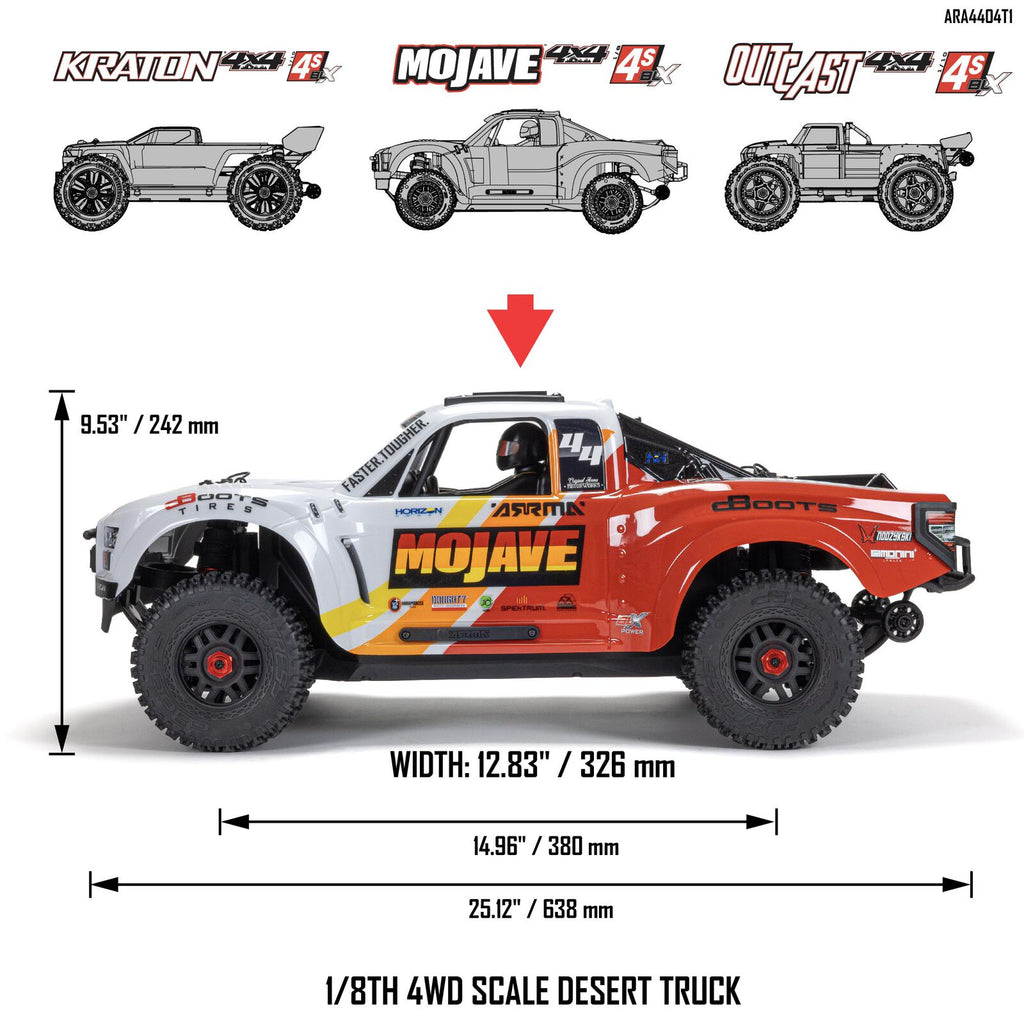 ARRMA 1/8 MOJAVE 4S