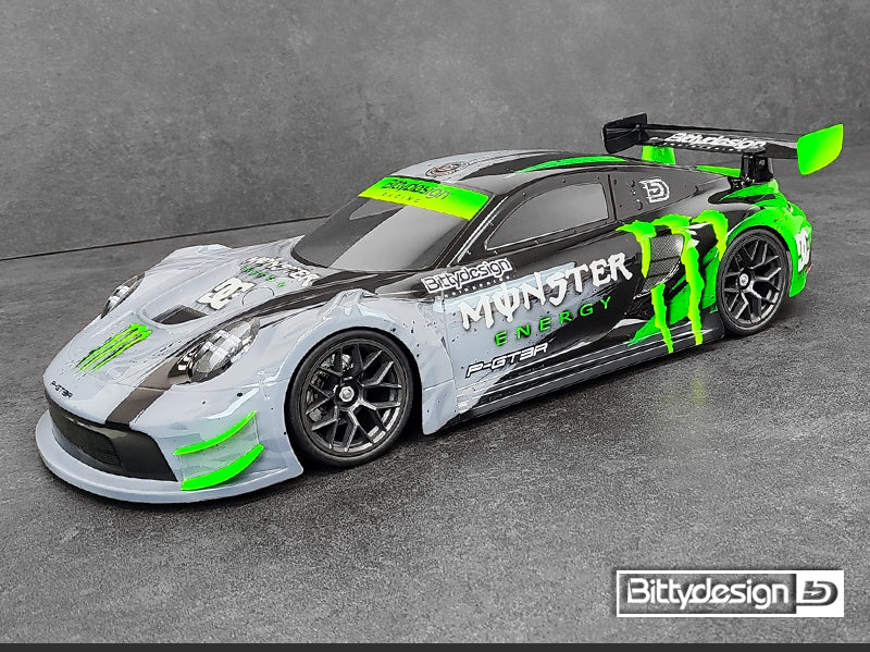 Bittydesign P-GT3R Pre-Painted 1/7 Supercar Body (Arrma Infraction/Limitless)