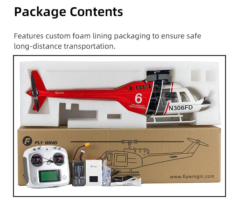 Flywing Bell-206 470L GPS Scale Helicopter (RTF)