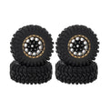MEUS Racing 1.2-inch Beadlock Brass Wheel & Tire Set