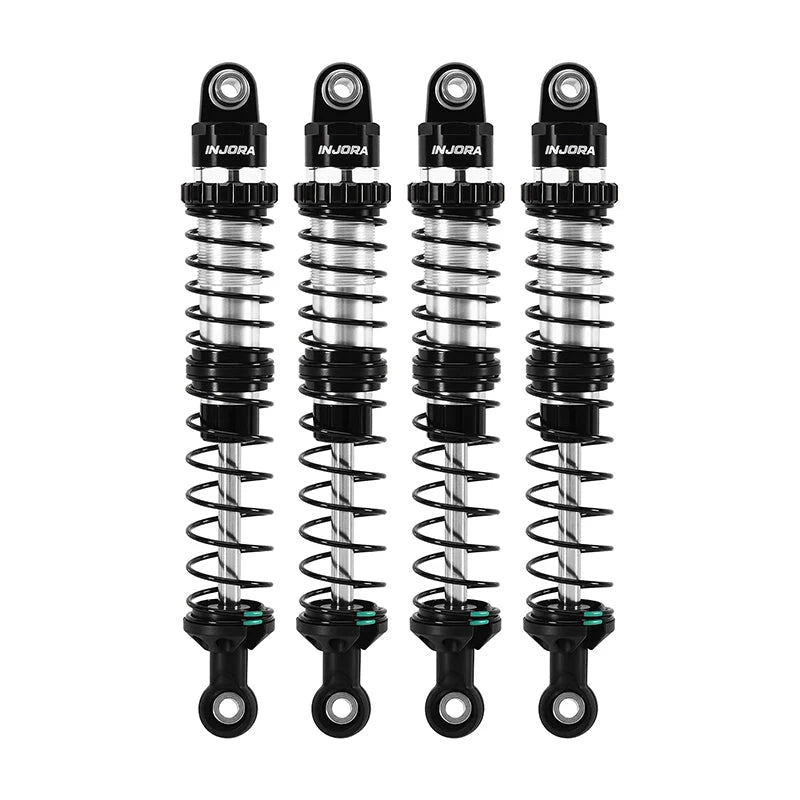 INJORA 4pcs 100mm DRX Dual-Rate Spring Oil Shocks 1/10