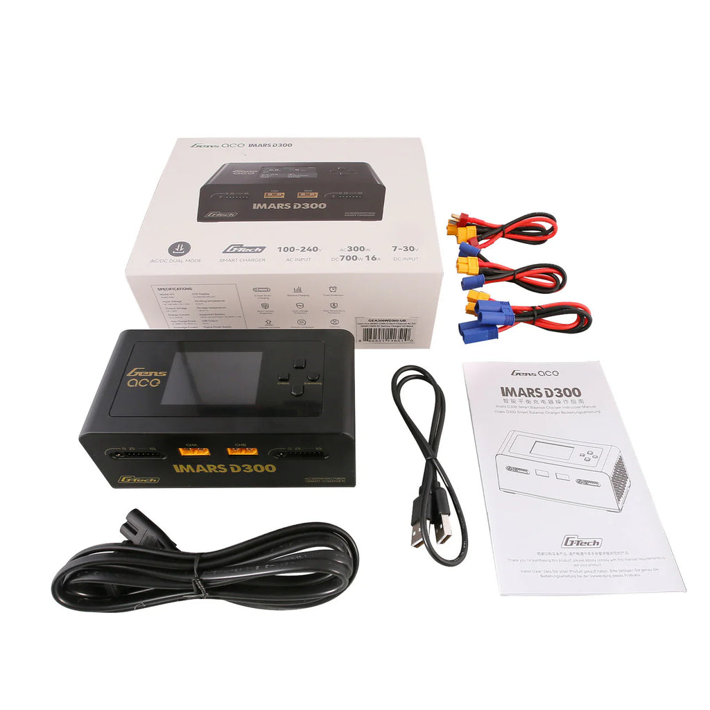 Gens Ace iMars D300 G-Tech Channel AC/DC 300W/700W RC Battery Charger