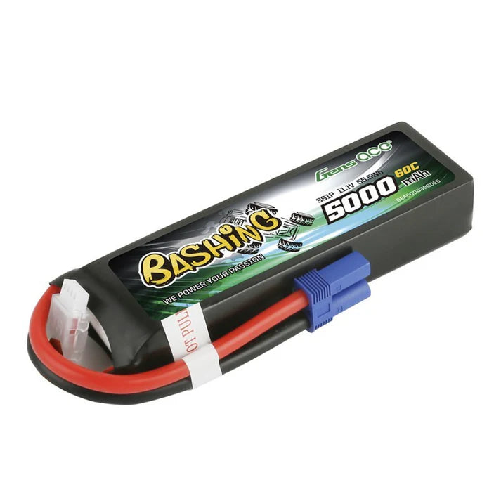Gens Ace 5000mAh 3S 11.1V 60C LiPo Battery with EC5 - Bashing