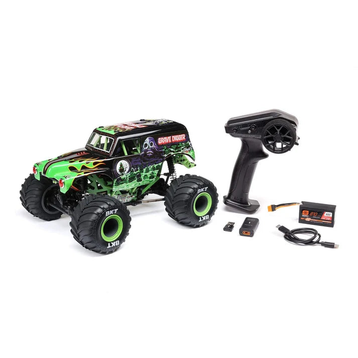 Losi 1/18 Mini LMT 2S (Battery & Charger Included) - Grave Digger
