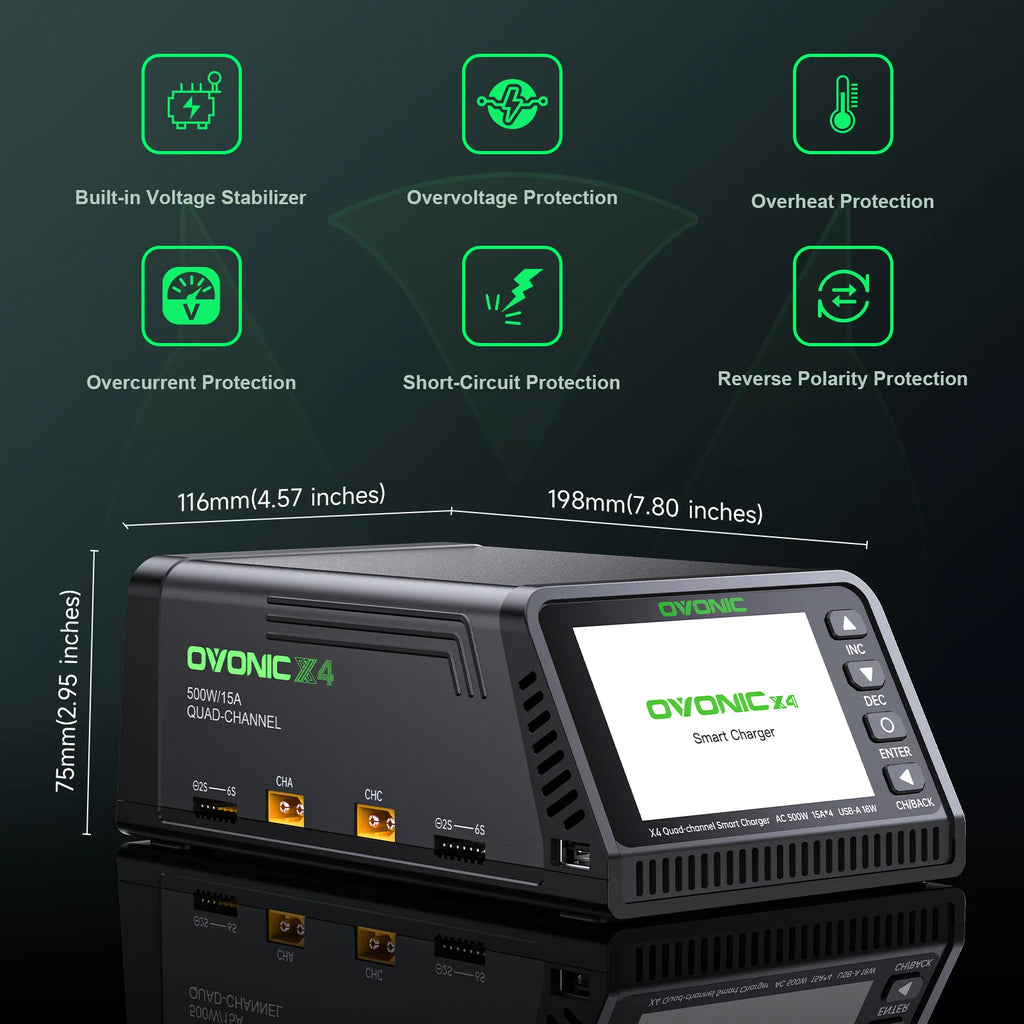 Ovonic X4 4-Channel Smart Balance Charger