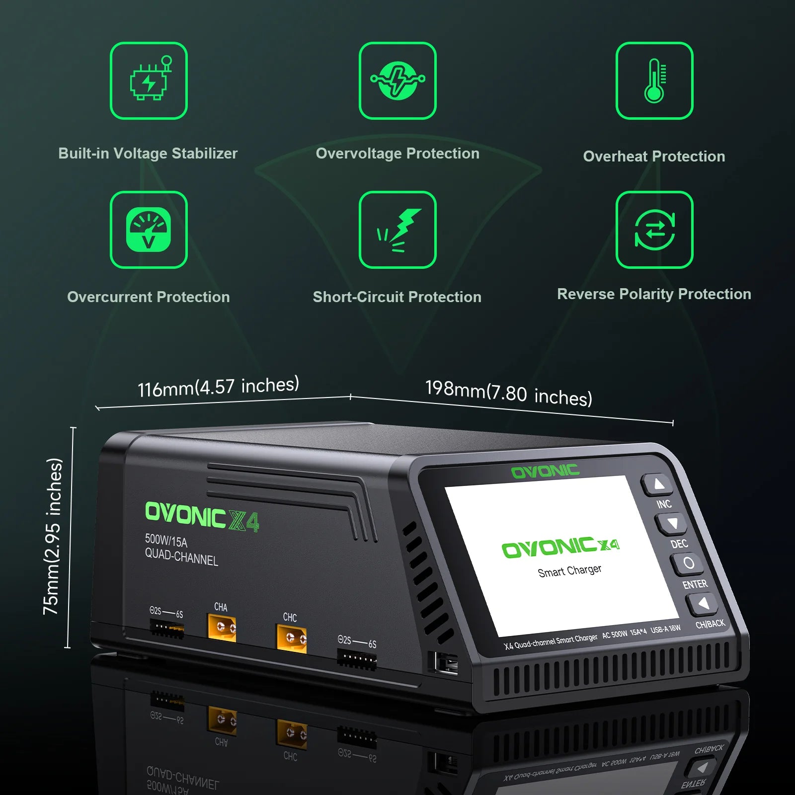 Ovonic X4 4-Channel Smart Balance Charger
