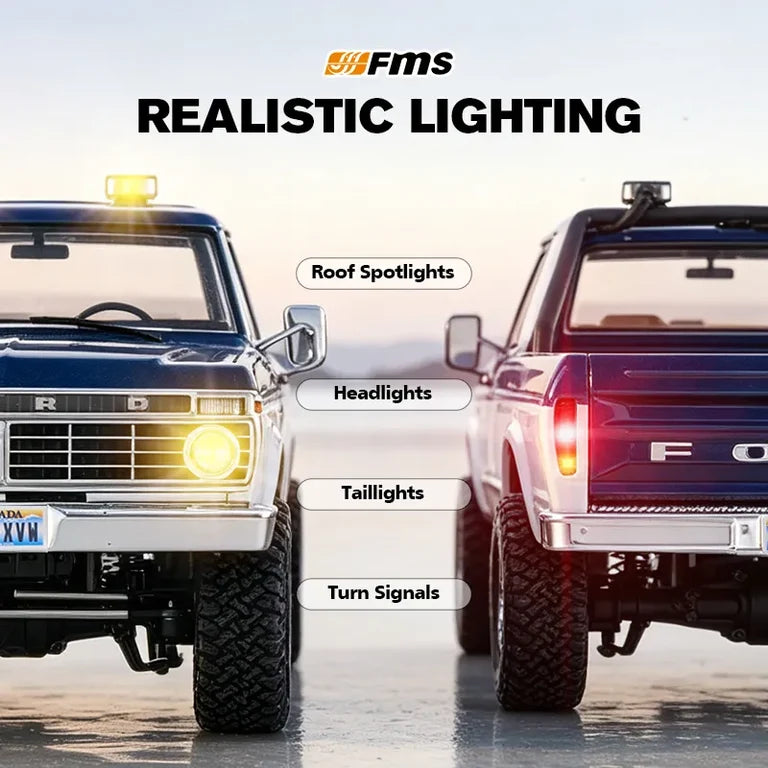FMS 1:18 FCX18 II Ford F-100 RTR Brushed