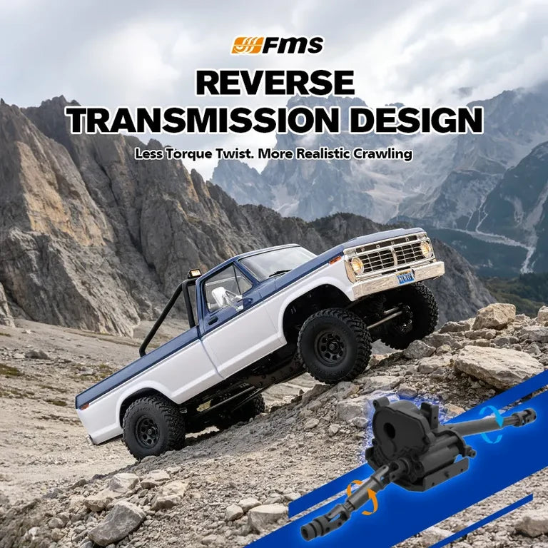 FMS 1:18 FCX18 II Ford F-100 RTR Brushed