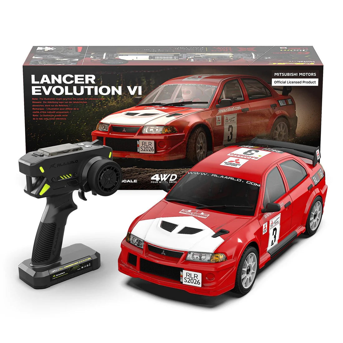 Mitsubishi EVO 6.5 TME Licensed 1/7 Brushless RTR RC Rally Car