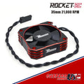Rocket Red 35mm Aluminum Cooling Fan 21,000RPM