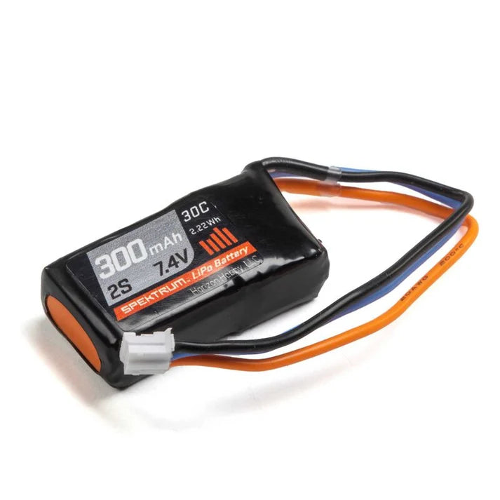 300mAh 2S 7.4V 30C LiPo Battery with PH2.0