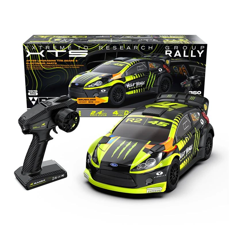 Rlaarlo 1/10 XTS-F10 RTR 4WD Carbon Fiber Brushless RC Rally Car