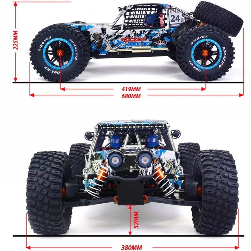 ZD Racing DBX 07 1/7 4WD 80km/h RC Racing Car 0 Review(s)