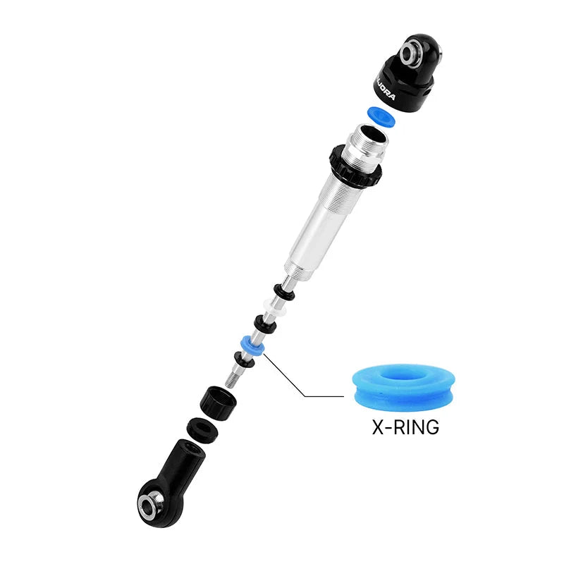 INJORA DRX Dual-Rate Spring Oil Shocks for 1/10 RC Crawlers 90mm